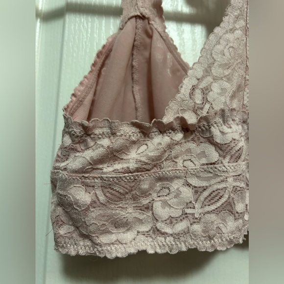INTIMATELY Free People womens M galloon lace racerback bralette cottagecore boho - Picture 4 of 15
